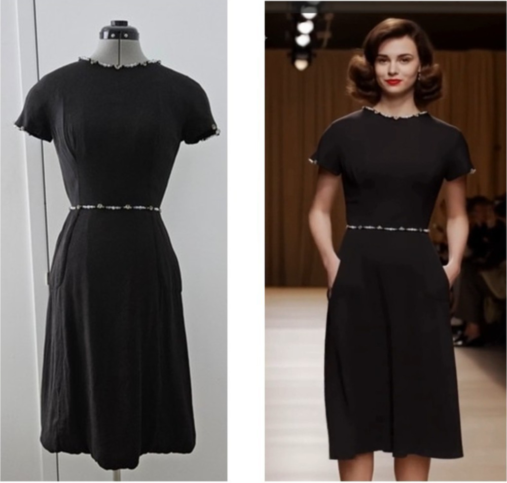 Arnold SCAASI collectible vintage 1950's archive embellished pocket lbd dress 4